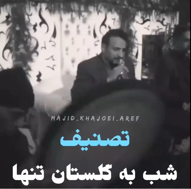 شب به گلستان تنها